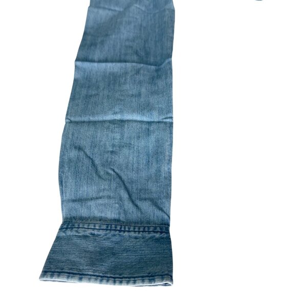 Untuckit Alleanza Regular Fit Denim Button-Up Shirt Women Size 4 Light Blue 100% - Picture 10 of 11